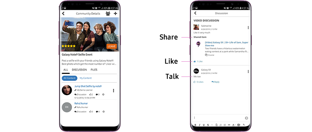 Chat - enhanced social community